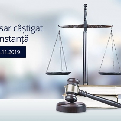 Dosar castigat in instanta 25.11.2019